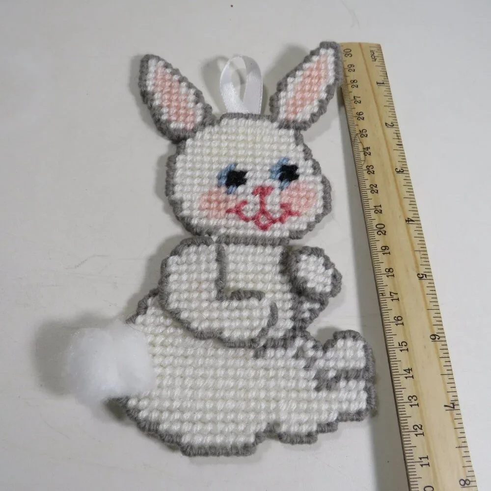 Easter Chick & Rabbit Plastic Canvas & Tulip Felt Wall Decor (or placemats)